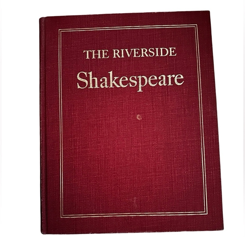 The Riverside Shakespeare Volume 1 First Printing 1974 Hardback VINTAGE BOOK.